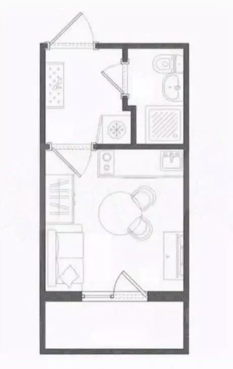 Студия Тверская область, Тверь ул. Медовая, 9к6 (17.0 м) - Фото 2