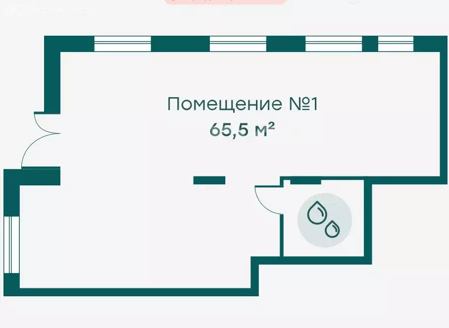 Помещение свободного назначения (65.5 м) - Фото 1
