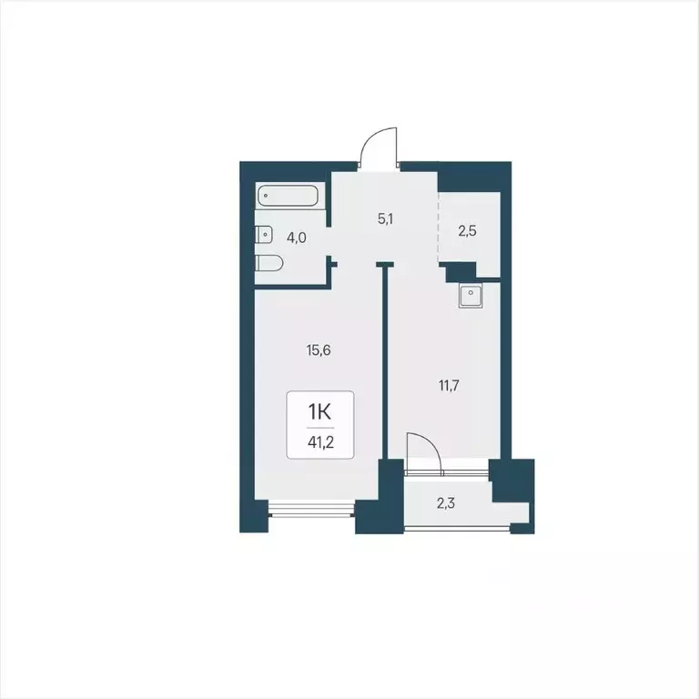 1-к кв. Новосибирская область, Новосибирск ул. Брестская Горка (41.2 ... - Фото 1