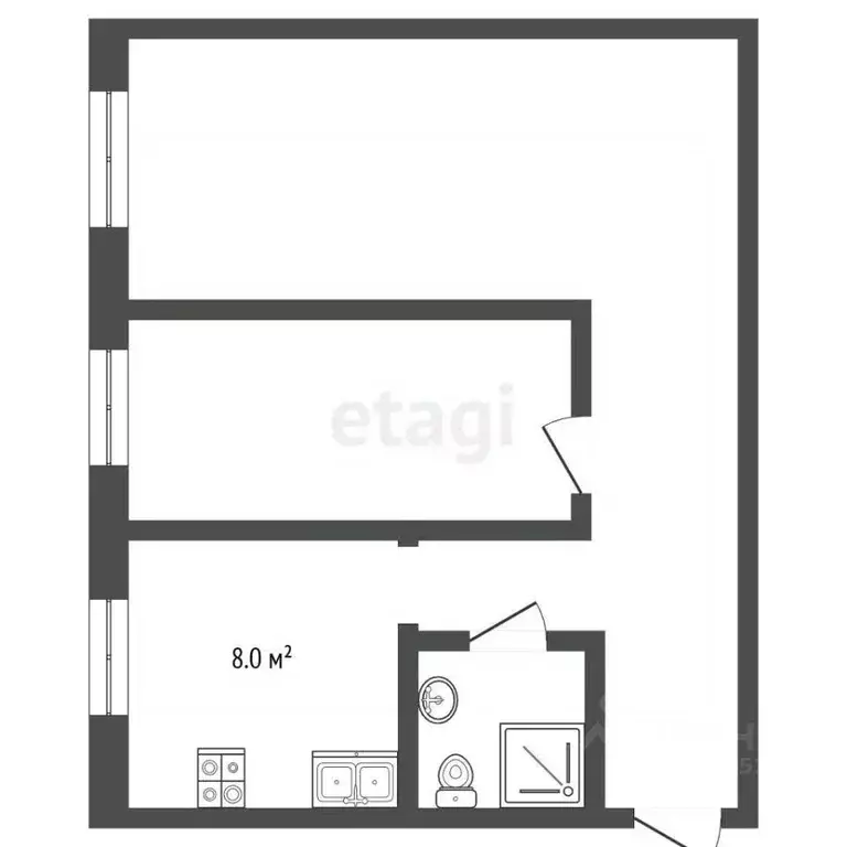 2-к кв. Ставропольский край, Ессентуки ул. 60 лет Победы (50.7 м) - Фото 1