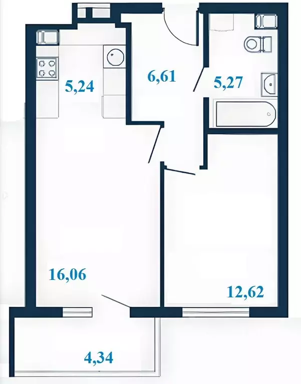 2-к кв. Волгоградская область, Волгоград ул. Клары Цеткин, 1А (47.97 ... - Фото 1