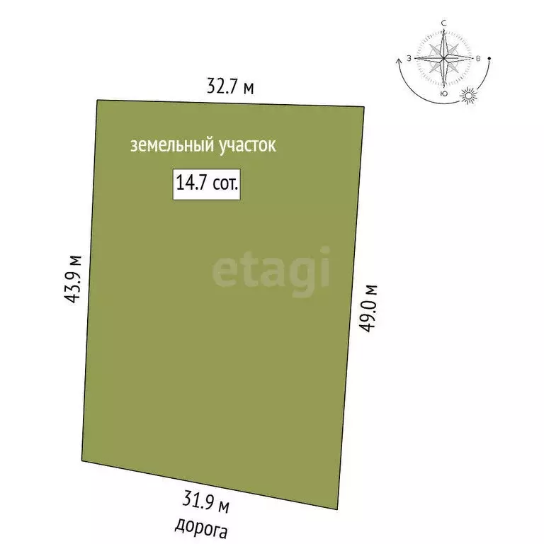 Участок в Ярославский муниципальный округ, деревня Ярцево (14.66 м) - Фото 1