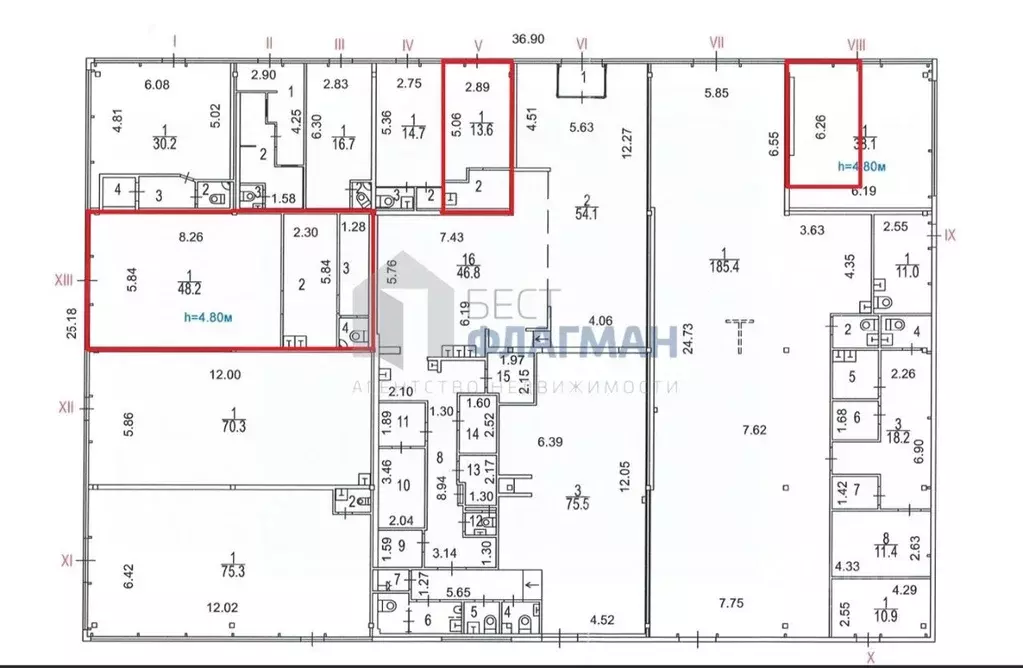 Помещение свободного назначения в Москва Ореховый бул., 45 (71 м) - Фото 2