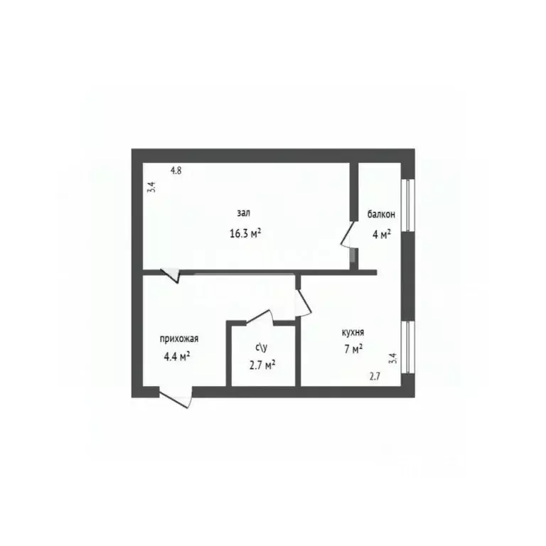 1-к кв. Дагестан, Дербент ул. Сальмана, 89В (32.5 м) - Фото 2