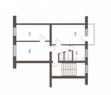 3-комнатная квартира: Усть-Катав, Комсомольская улица, 50 (61.6 м) - Фото 1