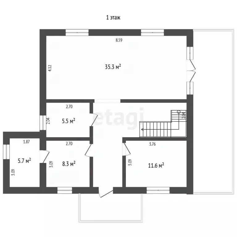 Дом в Вологодская область, Череповец пос. Кабачино,  (171 м) - Фото 1