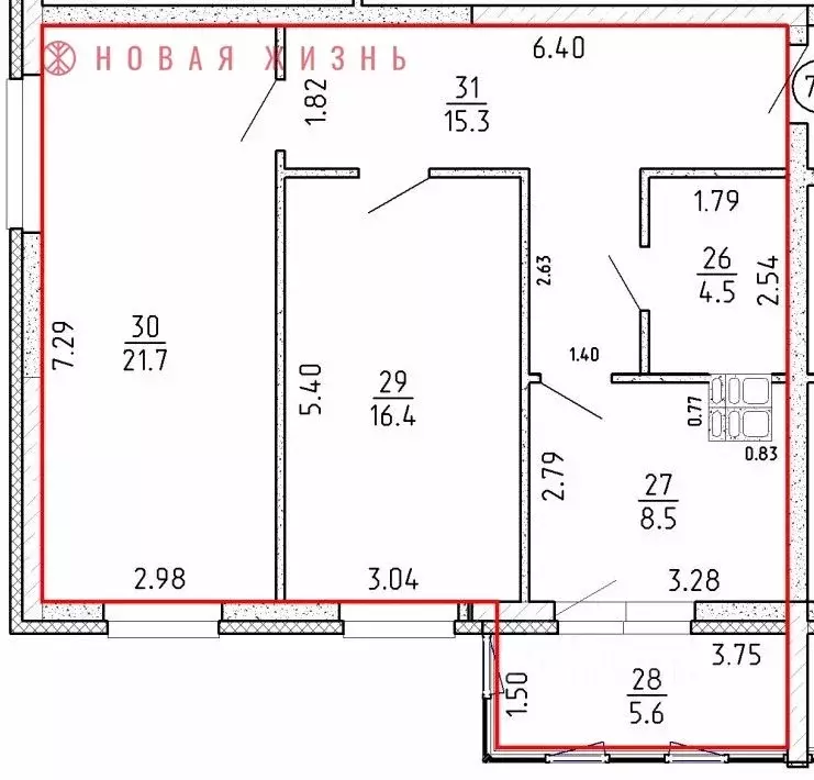 2-к кв. Самарская область, Самара проезд 4-й, 8А (72.0 м) - Фото 1