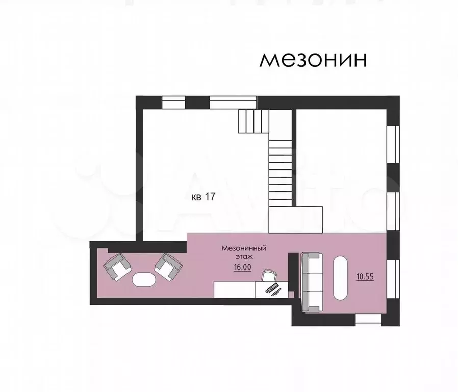 2-к. квартира, 95 м, 4/4 эт. - Фото 1