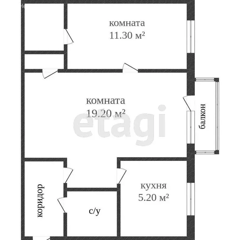 2-комнатная квартира: Вологда, улица Герцена, 40 (41.9 м) - Фото 1