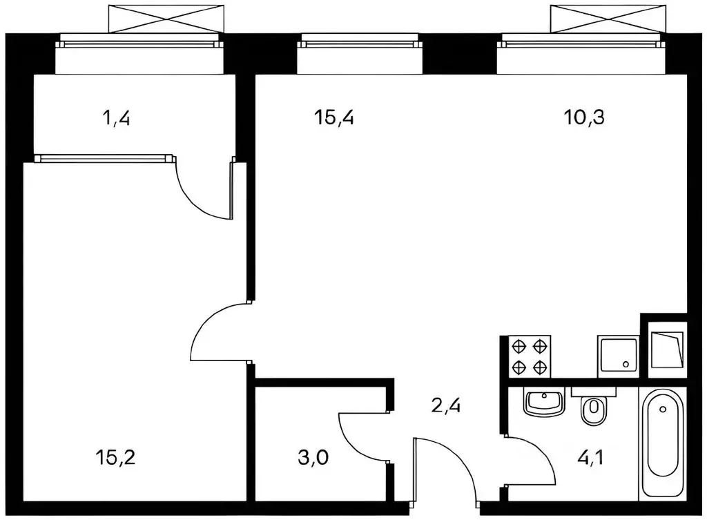 2-к кв. Москва Большая Филевская ул., 3к1 (52.0 м) - Фото 2