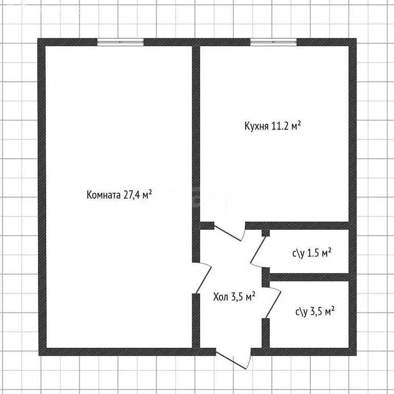 1-комнатная квартира: Майкоп, улица Свободы, 421 (47.1 м) - Фото 1