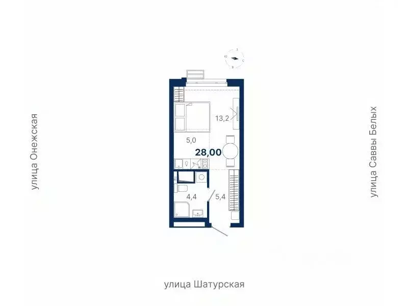 Студия Свердловская область, Екатеринбург ул. Шатурская (28.0 м) - Фото 0