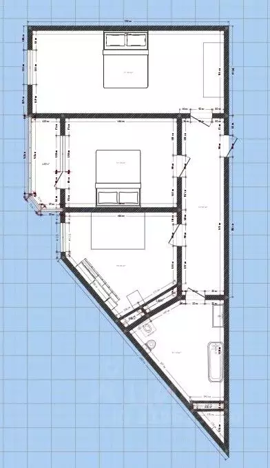 2-к кв. Дагестан, Махачкала ул. Даниялова, 101 (65.0 м) - Фото 1