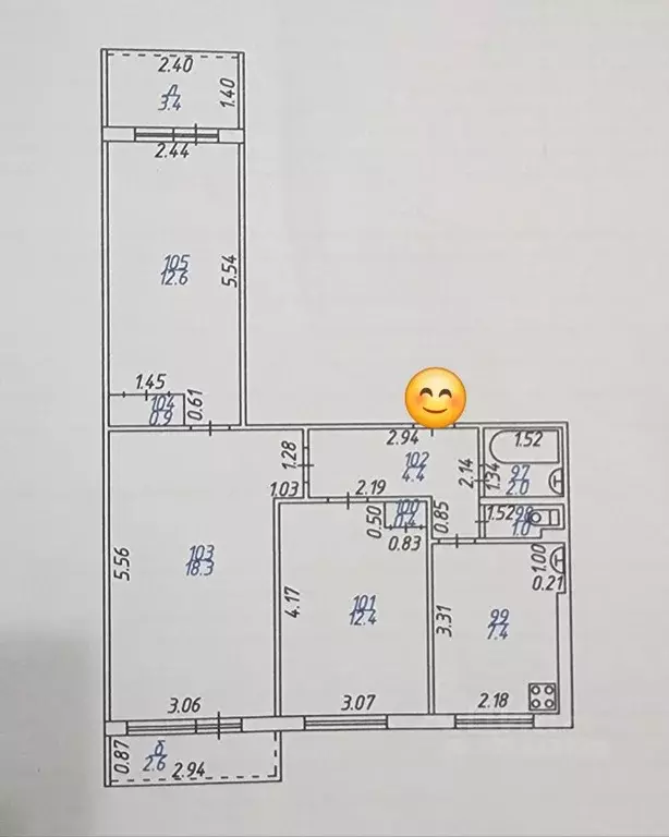 3-к кв. Самарская область, Самара ул. Стара-Загора, 183 (59.4 м) - Фото 2