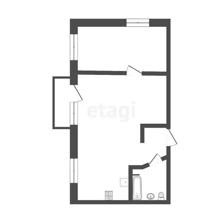 1-комнатная квартира: Иркутск, улица Фридриха Энгельса, 4 (49.9 м) - Фото 1