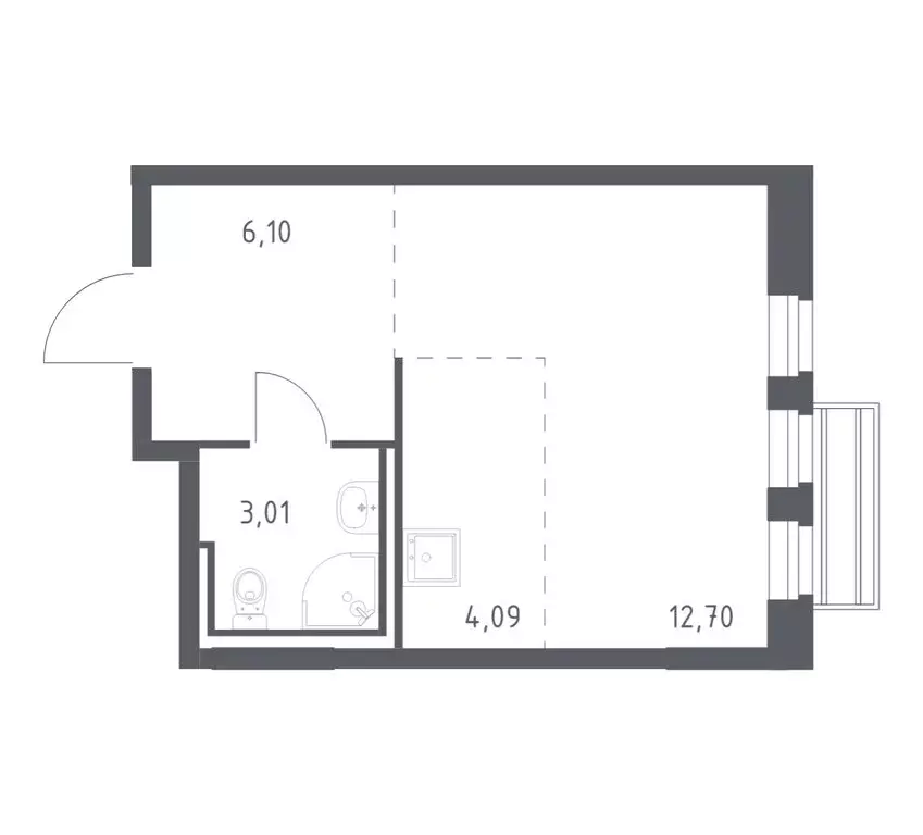 Квартира-студия: село Лайково, микрорайон Город-Событие, ЖК Рублёвский ... - Фото 1