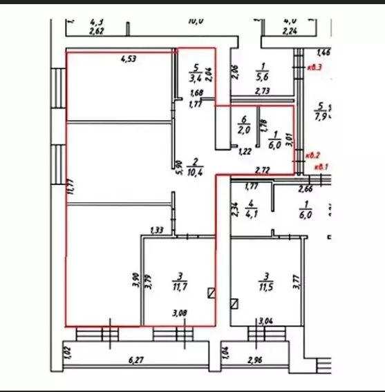 2-комнатная квартира: Кострома, 7-й Окружной проезд, 5 (74.9 м) - Фото 1