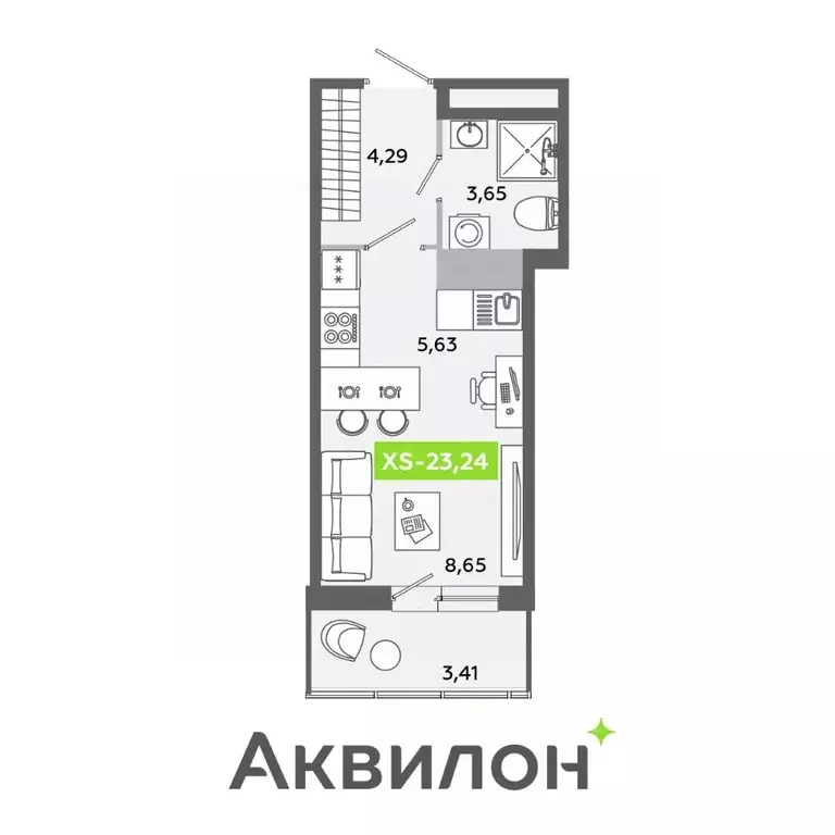 Студия Ленинградская область, Всеволожский район, Заневское городское ... - Фото 0