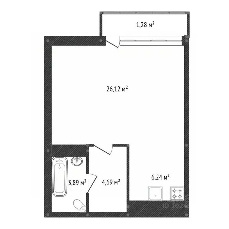 Студия Башкортостан, Уфа ул. Софьи Перовской, 22 (42.85 м) - Фото 0