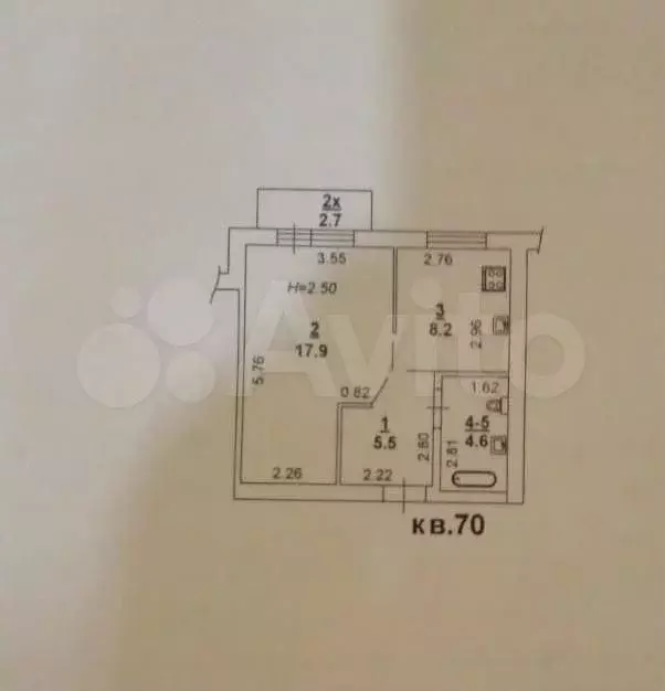 1-к. квартира, 36,2 м, 9/9 эт. - Фото 0