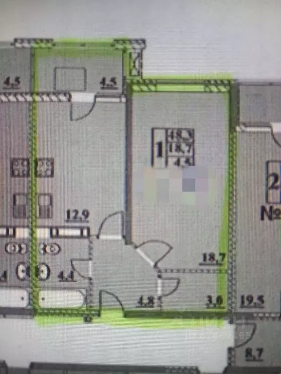 1-к кв. Краснодарский край, Анапа Парковая ул., 61к4 (49.0 м) - Фото 2