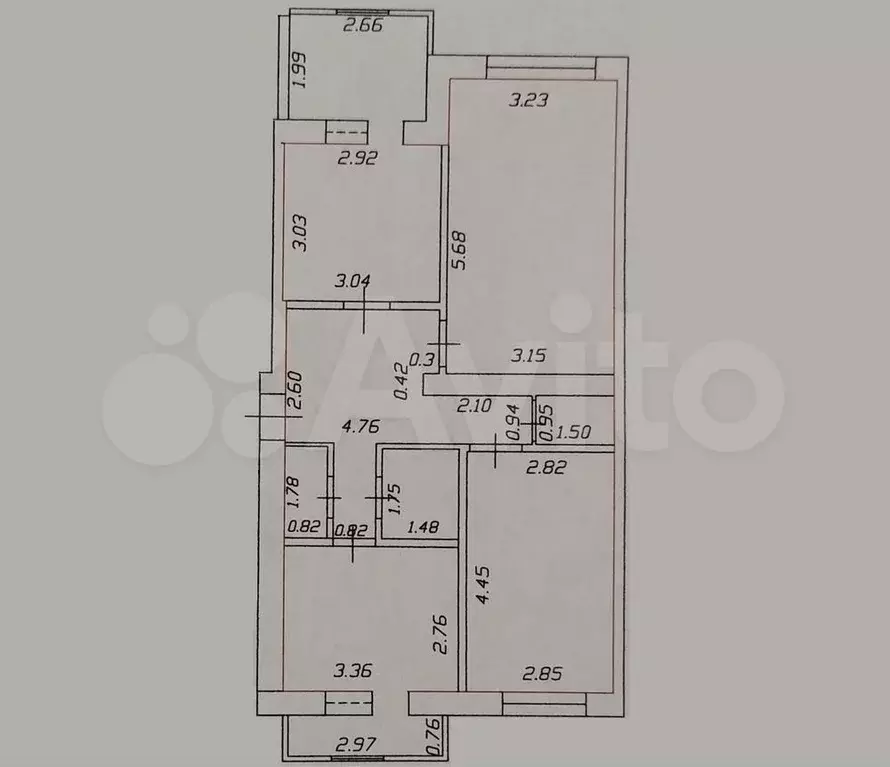 3-к. квартира, 73 м, 5/6 эт. - Фото 0