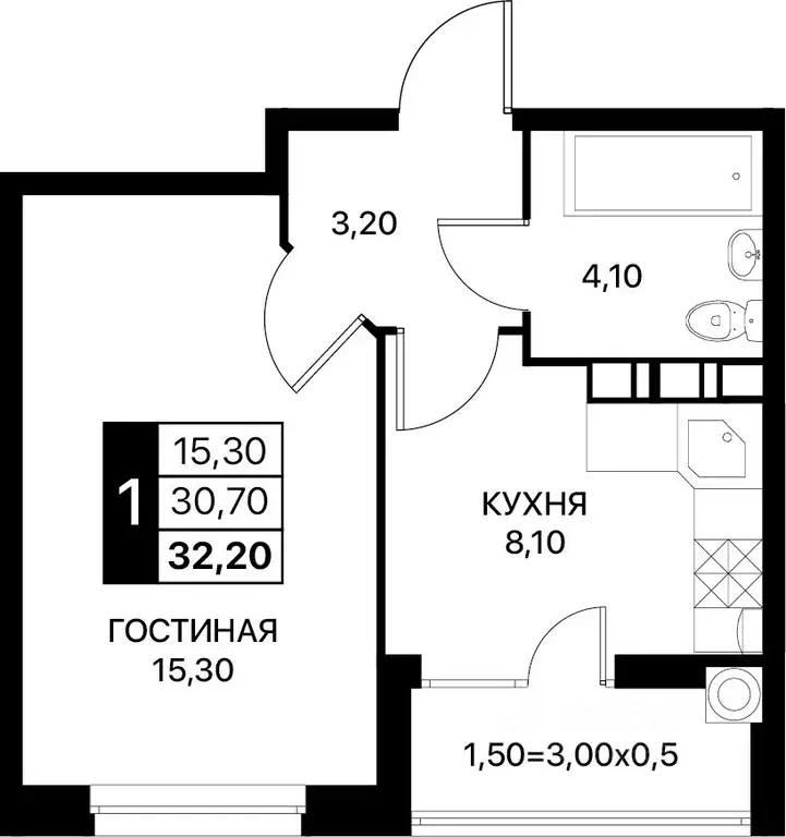 1-к кв. Ростовская область, Ростов-на-Дону Смартполет жилой комплекс ... - Фото 0