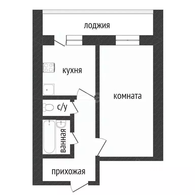 1-к кв. Курганская область, Курган Заозерный жилрайон, 11-й мкр, 5 ... - Фото 2