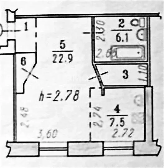1-к кв. Омская область, Омск просп. Мира, 50 (42.0 м) - Фото 2