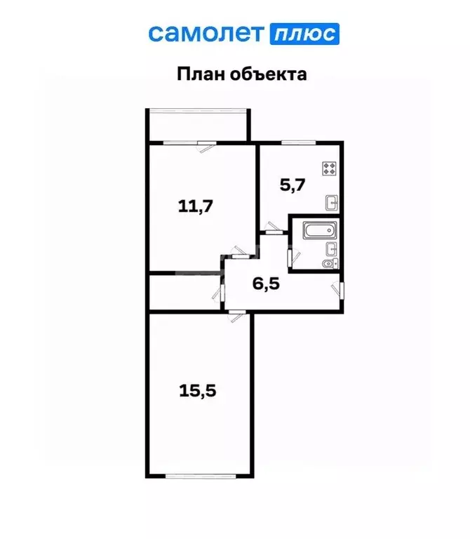 2-к кв. Свердловская область, Екатеринбург ул. Белореченская, 36к1 ... - Фото 1