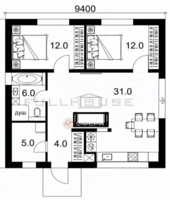 Коттедж в Новосибирская область, Новосибирский район, Новолуговской ... - Фото 2