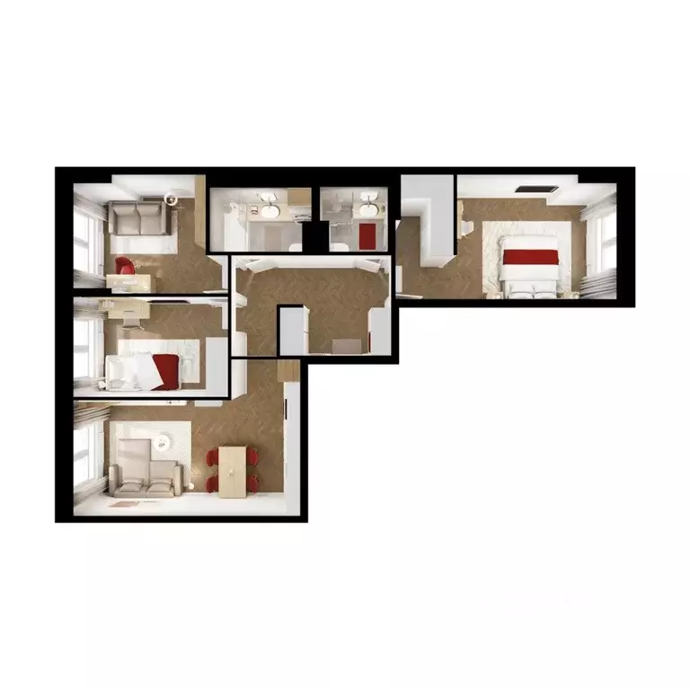 3-к кв. Московская область, Ленинский городской округ, Боброво пгт ... - Фото 1