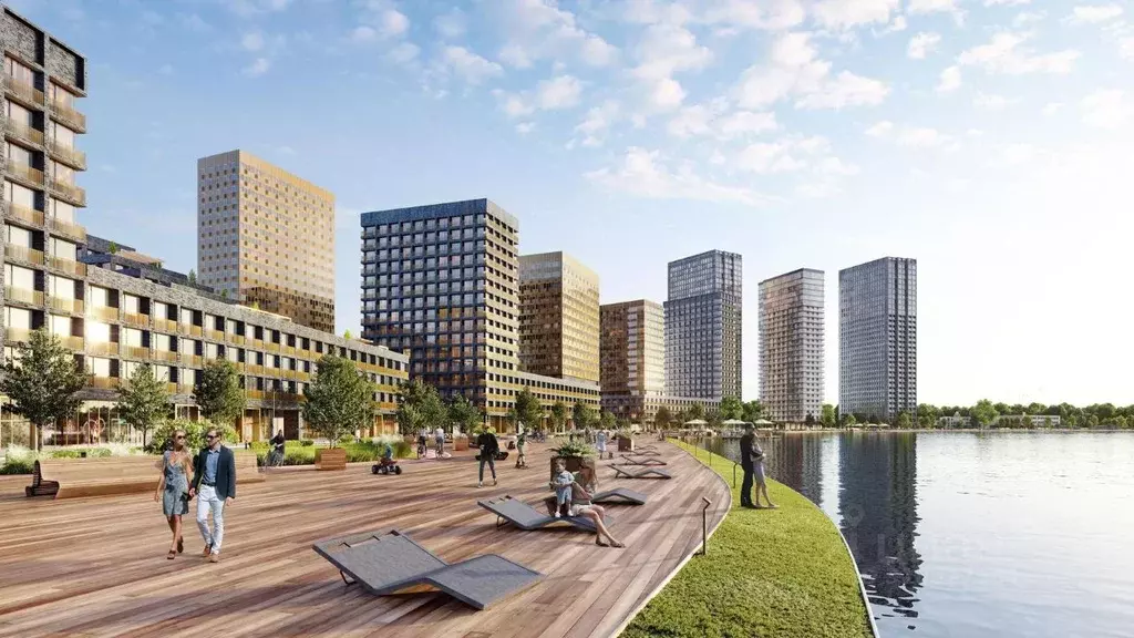 2-к кв. Москва Квартал на воде жилой комплекс, 2 (47.0 м) - Фото 1