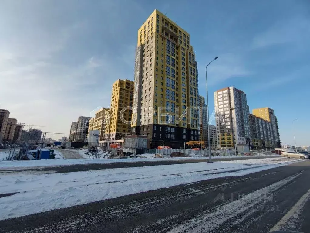 Студия Тюменская область, Тюмень ул. Братьев Бондаревых, 5 (28.5 м) - Фото 2