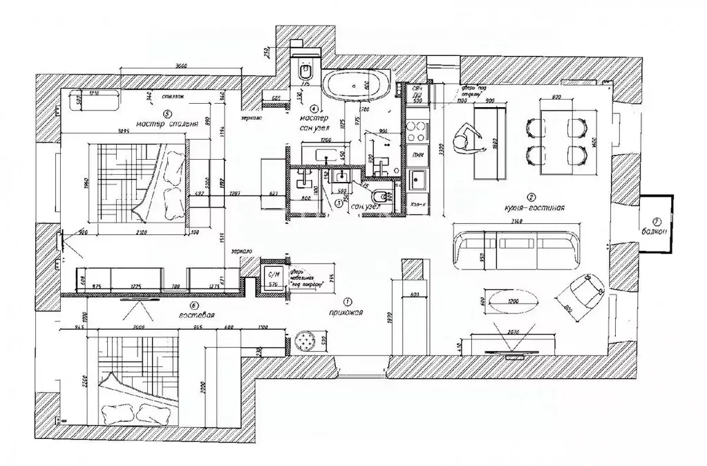 3-к кв. Москва Смоленская наб., 2 (100.0 м) - Фото 2