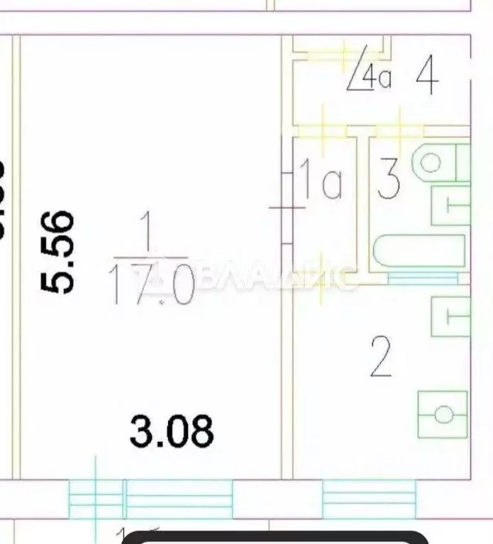 Квартира, 1 комната, 31 м - Фото 2