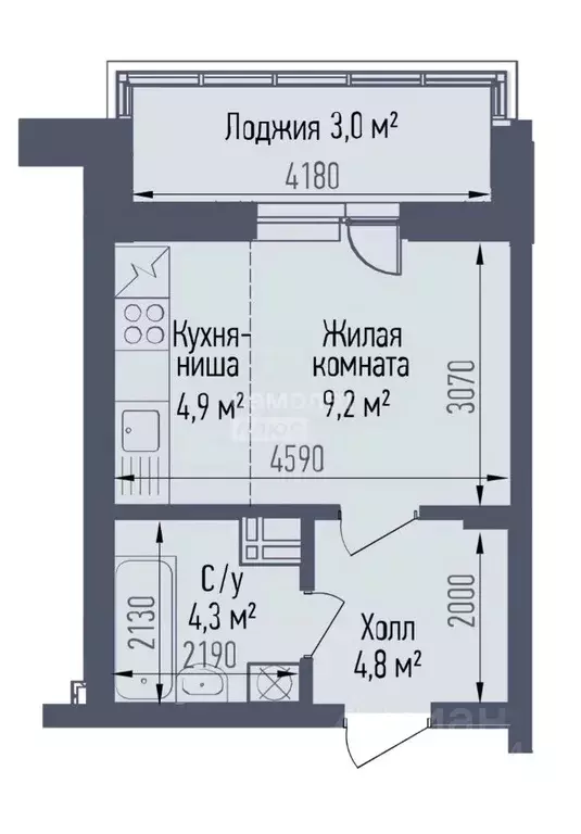 Студия Хакасия, Абакан просп. Ленина, 45А (26.2 м) - Фото 1