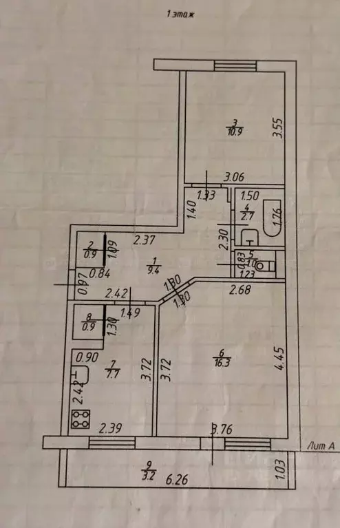 2-к кв. Татарстан, Высокогорский район, пос. Дачное Центральная ул., ... - Фото 2