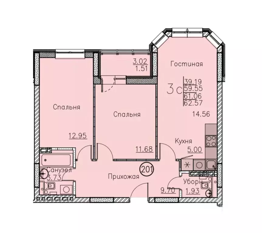 Свободной планировки кв. Саратовская область, Энгельс ул. Республики, ... - Фото 1