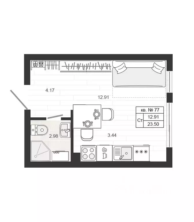 Студия Ленинградская область, Гатчинский муниципальный округ, д. Малое ... - Фото 1