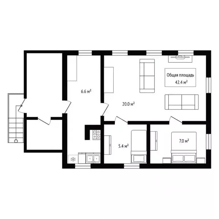 Дом в Новосибирская область, Бердск ул. Добролюбова, 32/59 (42 м) - Фото 0