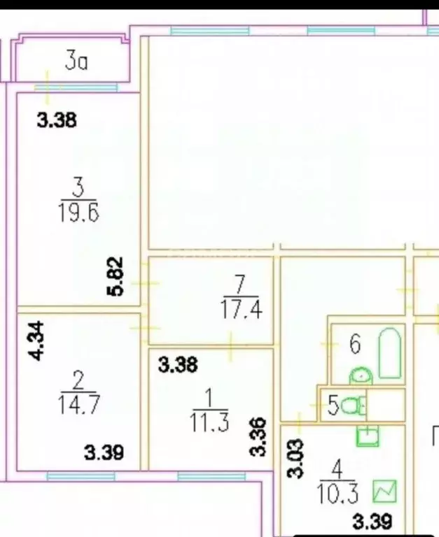 3-к кв. Москва ул. Бутлерова, 4 (78.5 м) - Фото 2