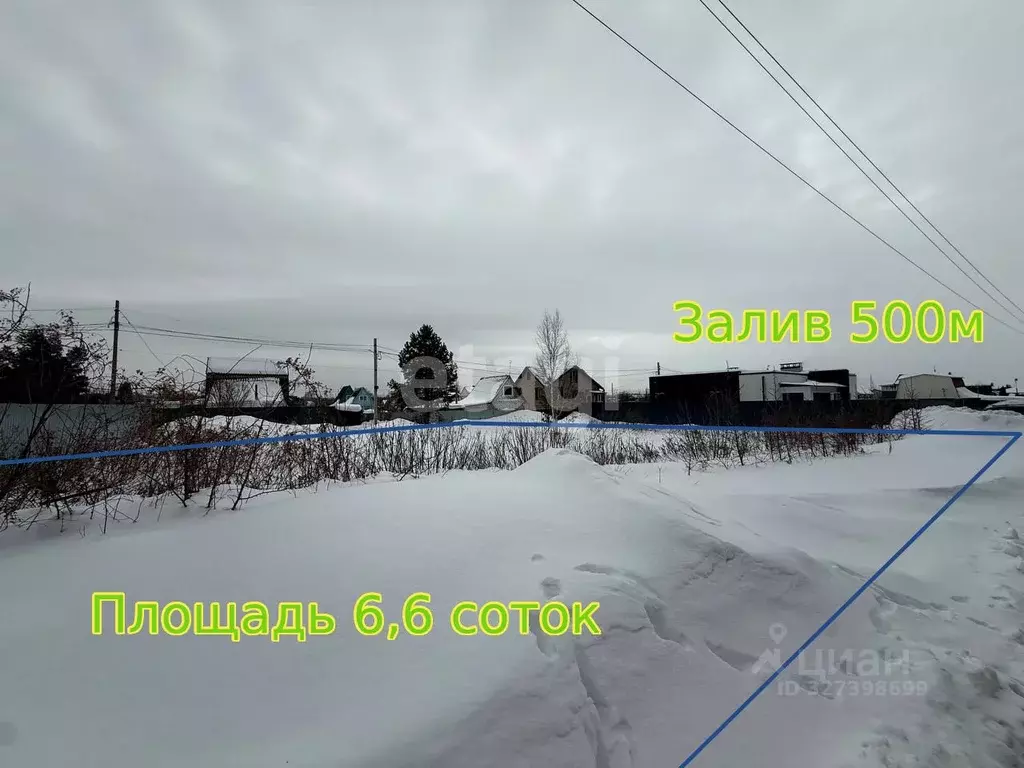 Участок в Ульяновская область, Ульяновск Импульс СНТ, 1-я линия (6.6 ... - Фото 1