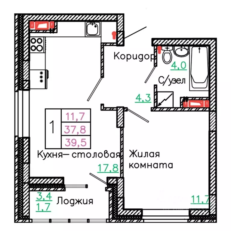 1-к кв. Белгородская область, Старый Оскол Садовые Кварталы мкр, 4 ... - Фото 0