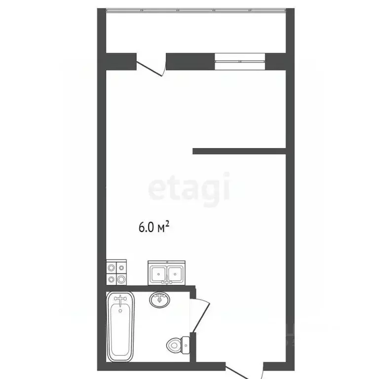 Студия Ростовская область, Ростов-на-Дону просп. Ленина, 46/2 (29.0 м) - Фото 1