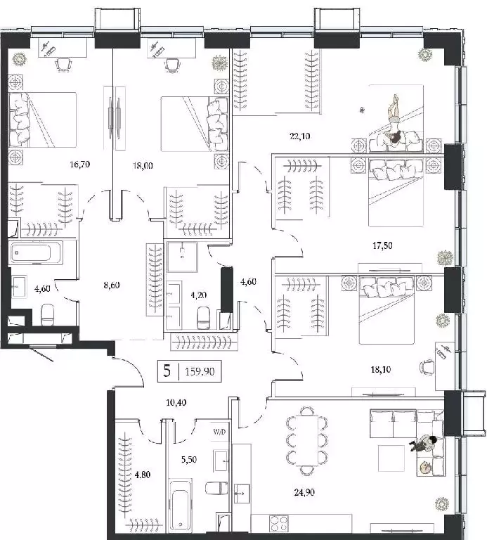 Продается 5-комнатная квартира - Фото 1