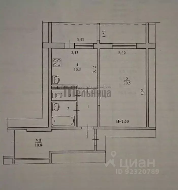 1-к кв. Волгоградская область, Волгоград ул. Хользунова, 18/3 (49.4 м) - Фото 2