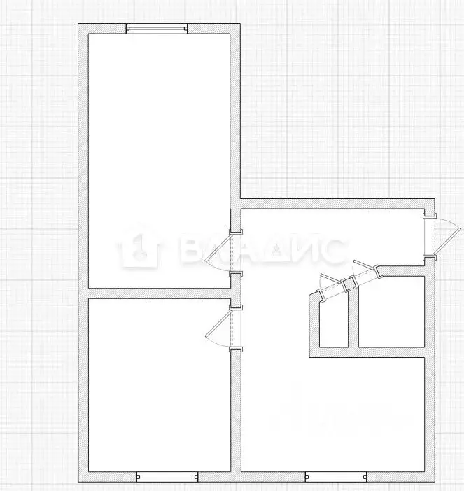 2-к кв. Пензенская область, Пенза Одесская ул., 11 (44.8 м) - Фото 2
