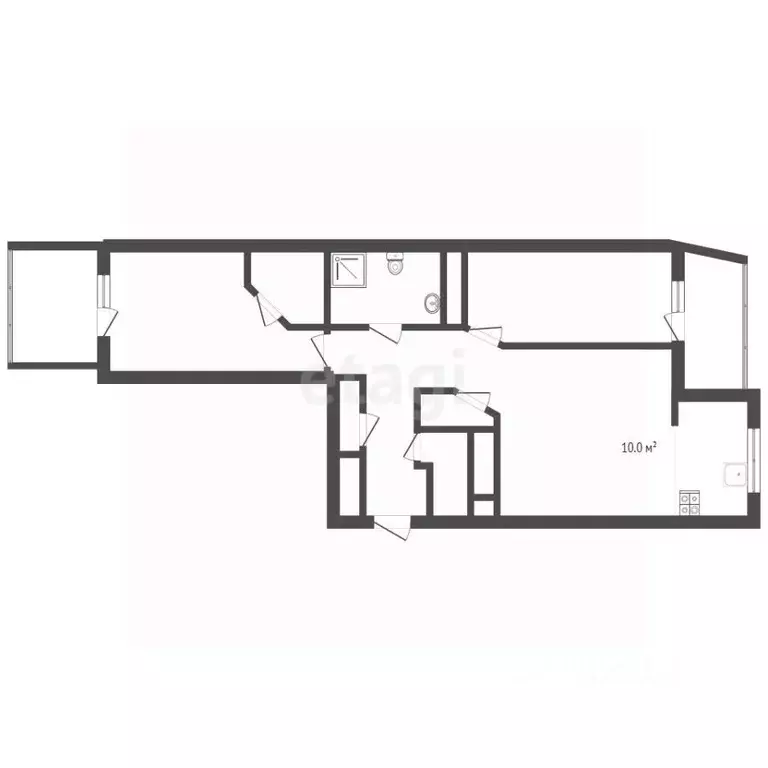 3-к кв. Московская область, Химки ул. Кудрявцева, 11 (85.0 м) - Фото 2