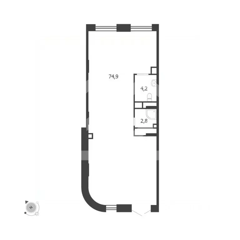 Помещение свободного назначения в Москва 3-я оч., Шагал жилой ... - Фото 2